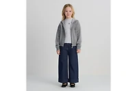 Kids' Reversible Zipped Cardigan with Hood