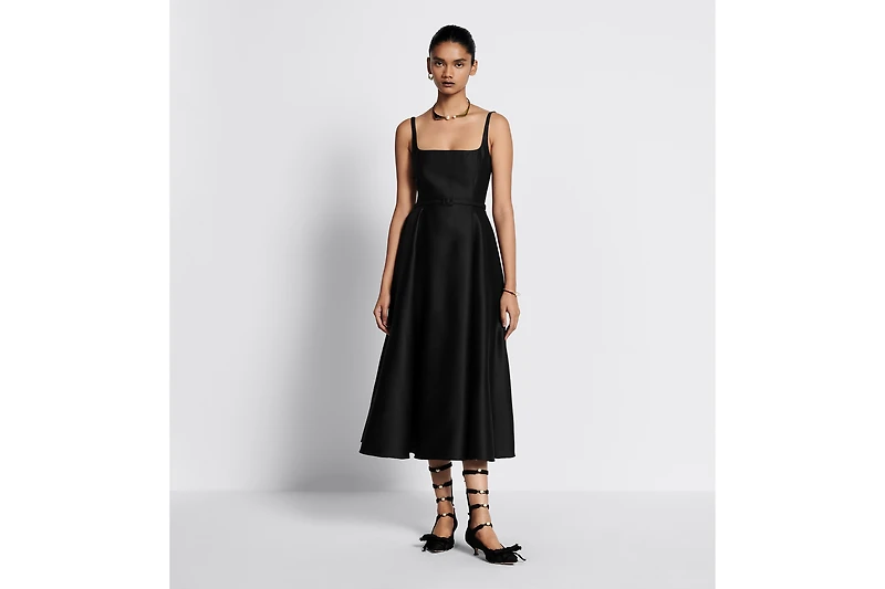 Flared Mid-Length Dress