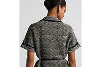 Short-Sleeved Belted Jacket