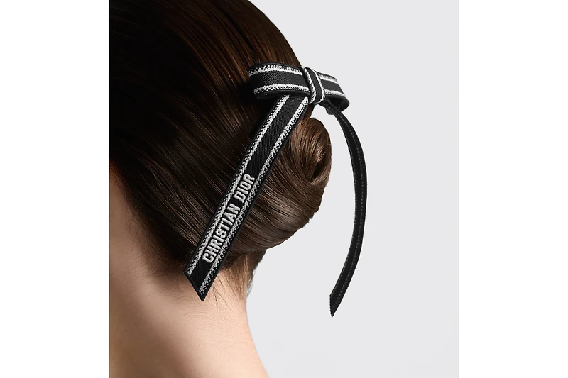 Christian Dior Embroidered Dior Twist Bow