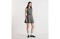 Pleated Short Dress
