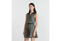 Pleated Short Dress