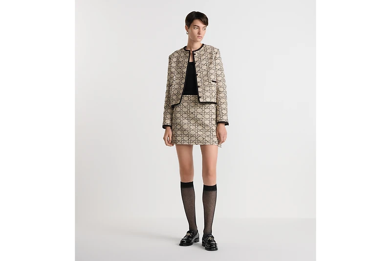 Macrocannage Miniskirt