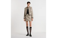 Macrocannage Miniskirt
