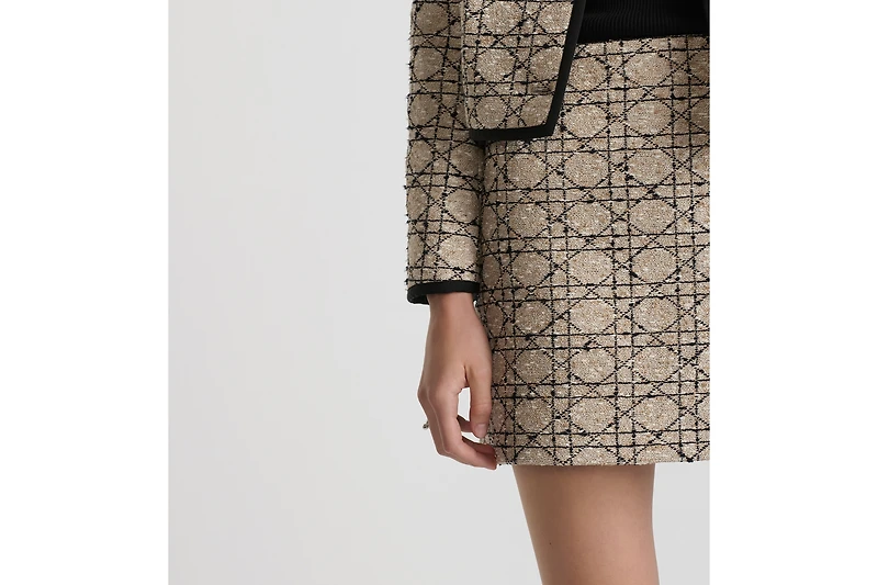 Macrocannage Miniskirt
