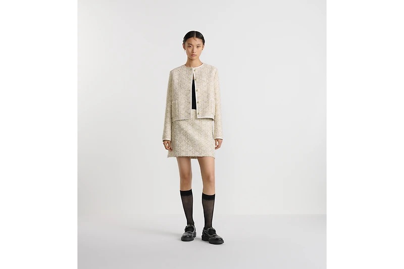 Dior Or Macrocannage Miniskirt