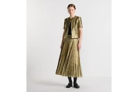 Dior Or Mid-Length Pleated Skirt
