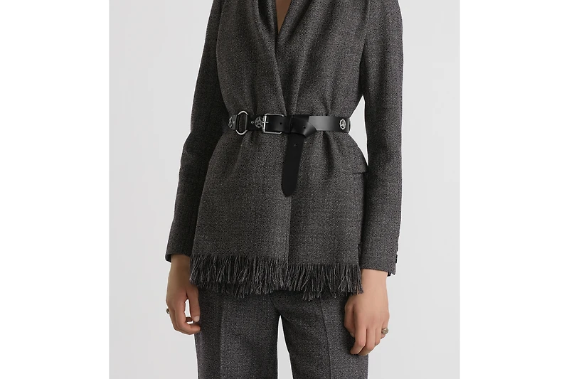 Belted Jacket with Removable Scarf