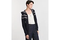 Reversible Zipped Cardigan with Hood