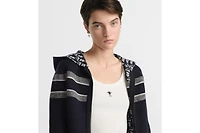 Reversible Zipped Cardigan with Hood