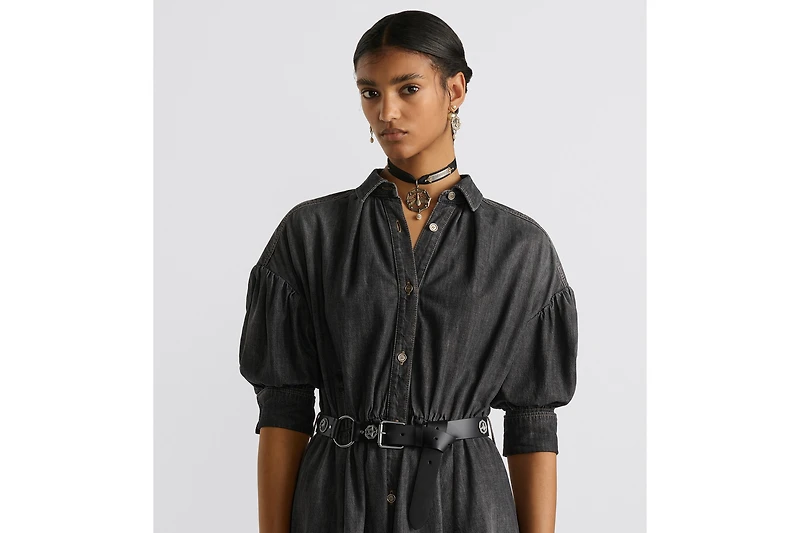 Flared Mid-Length Dress