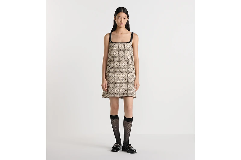 Short Flared Cannage Dress