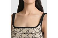 Short Flared Cannage Dress