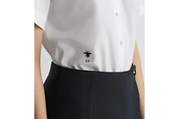 Cropped Button-Up Blouse