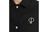 CD Navy Brooch