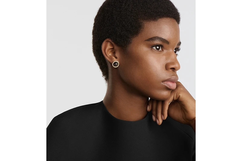 Petit CD Baroque Stud Earrings