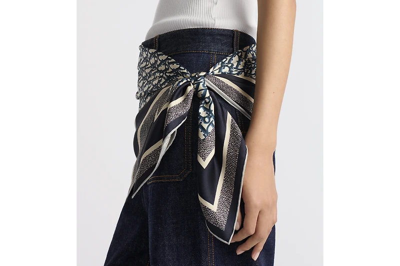 Dior Oblique Diortwin 90 Square Scarf