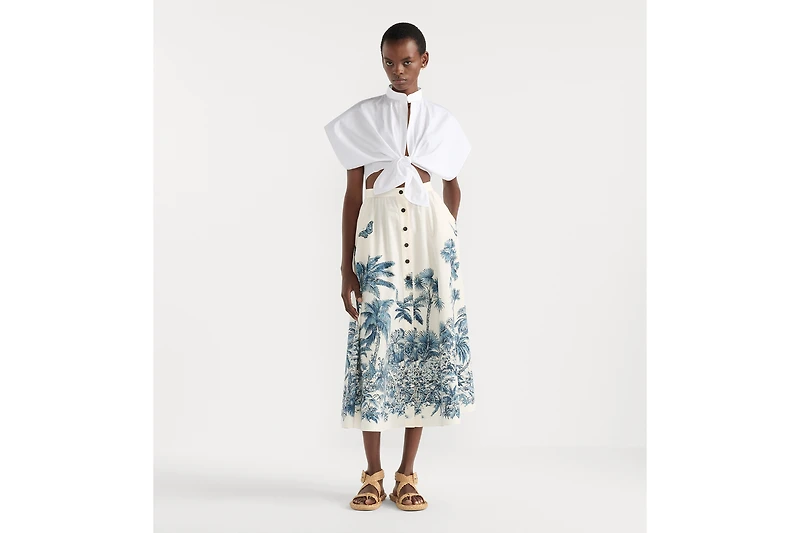 Dioriviera Tied Cropped Blouse