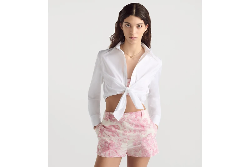 Dioriviera Tied Cropped Blouse
