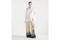 Blouse with Oblique Closure