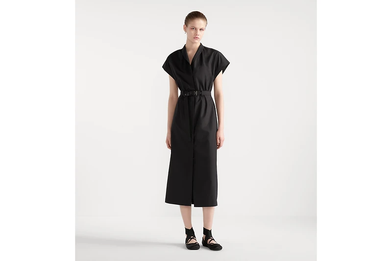 Mid-Length Belted Dress