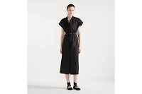 Mid-Length Belted Dress
