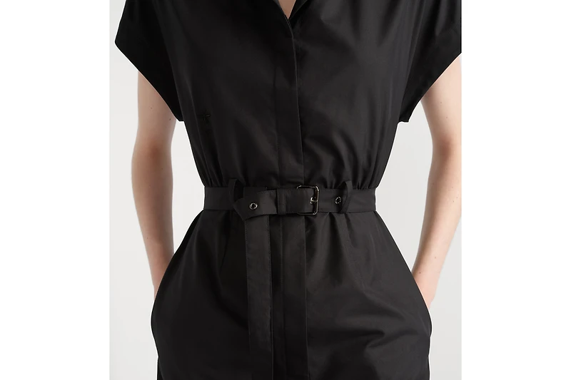 Mid-Length Belted Dress