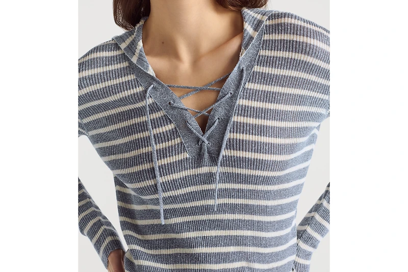 Dioriviera Sweater with Lace-Up Neckline