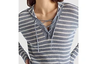 Dioriviera Sweater with Lace-Up Neckline