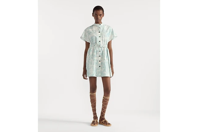 dior vibe short pleated dress FWRD Renew Dior Mini Dress in Brown