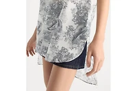 Dioriviera Long Blouse with Cap Sleeves