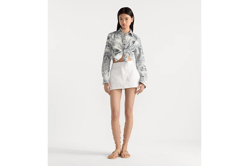 Dioriviera Cropped Tied Blouse