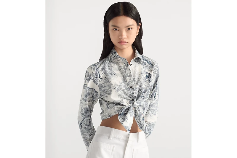 Dioriviera Cropped Tied Blouse