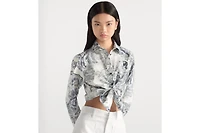 Dioriviera Cropped Tied Blouse