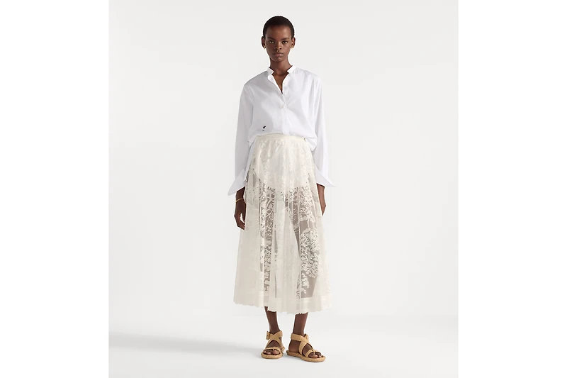 Dioriviera Mid-Length Flared Skirt