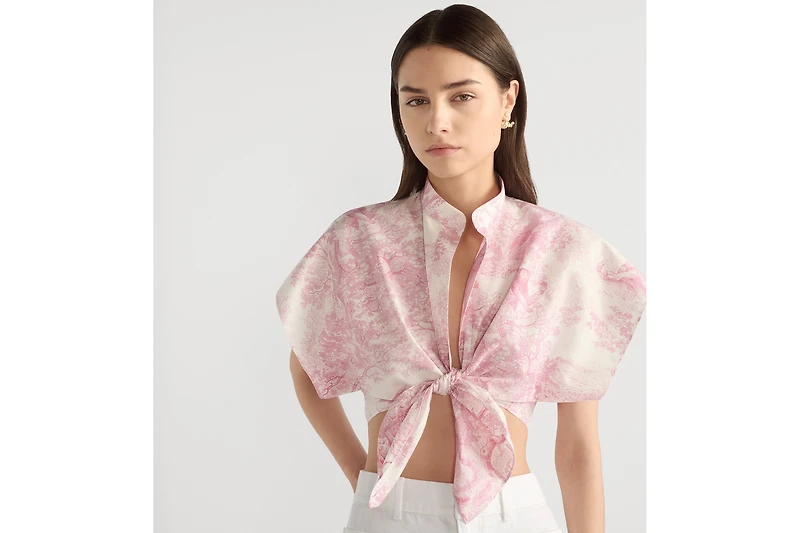 Dioriviera Tied Cropped Blouse