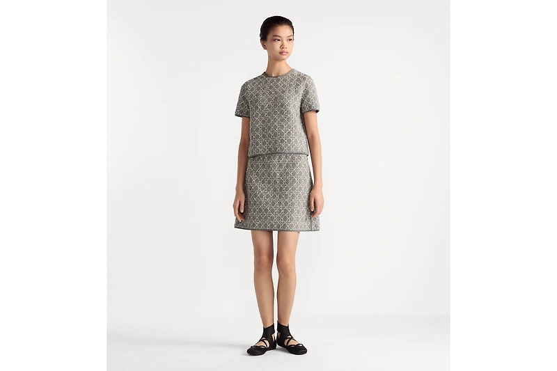 Macrocannage Miniskirt