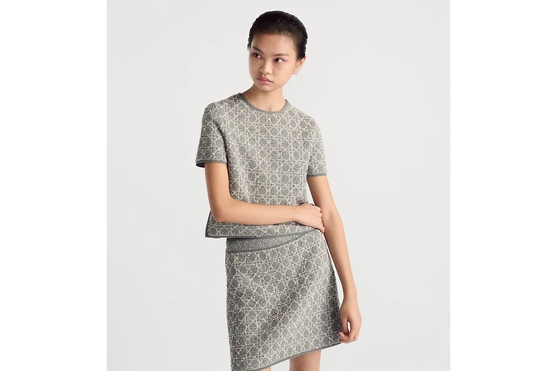 Macrocannage Short-Sleeved Top