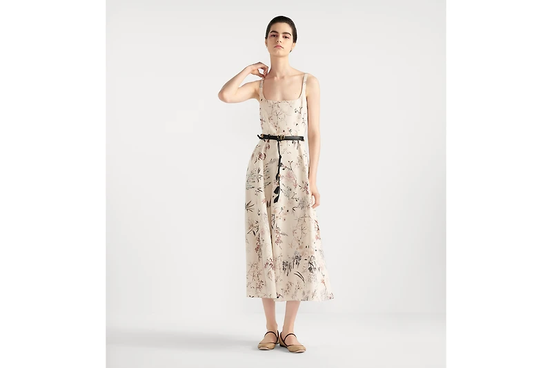 Mid-Length Belted Dress