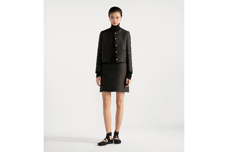 Microcannage Cropped Jacket