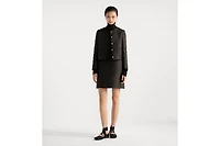 Microcannage Cropped Jacket