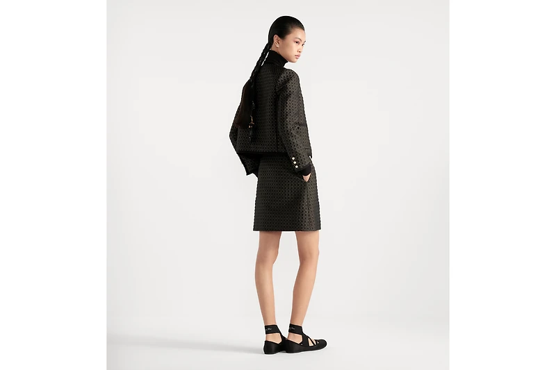 Microcannage Cropped Jacket