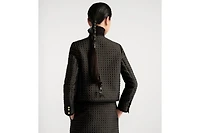 Microcannage Cropped Jacket