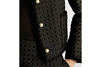 Microcannage Cropped Jacket