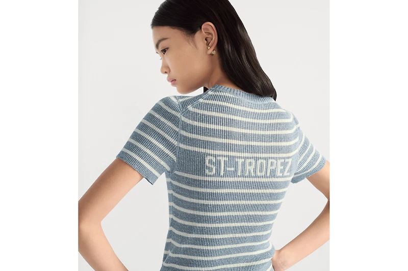 Dioriviera Cropped Short-Sleeved Sweater