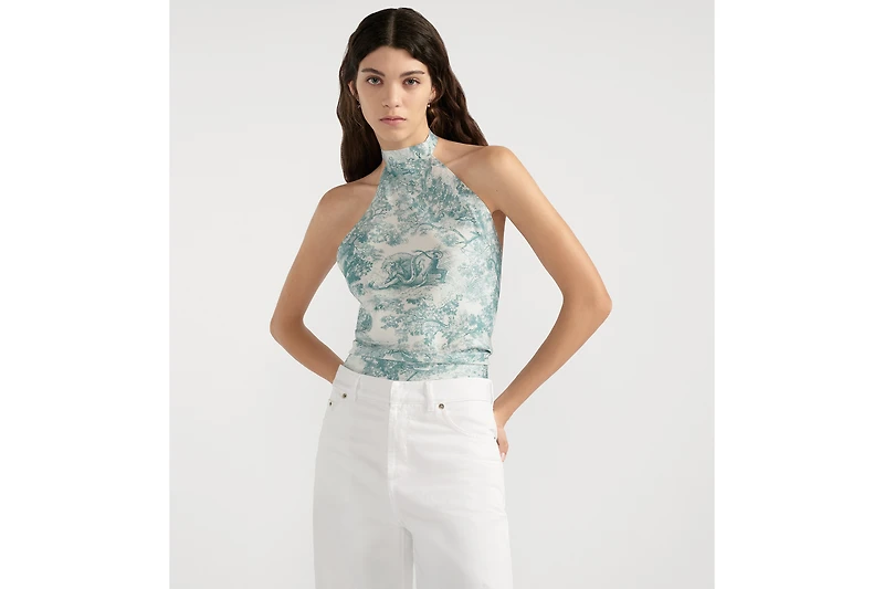 Dioriviera Toile de Jouy Sauvage Dior Silk Top