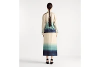Mid-Length Straight-Cut Wrap Skirt
