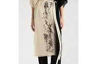 Mid-Length Belted Wrap Dress