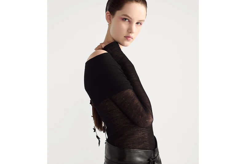 Fitted Draped Sweater