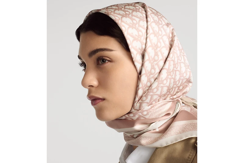 Dior Oblique Diortwin 90 Square Scarf